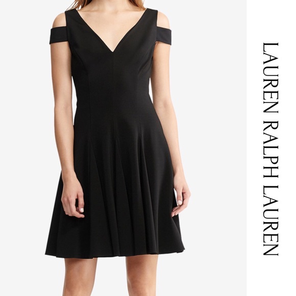 ralph lauren cold shoulder jersey gown